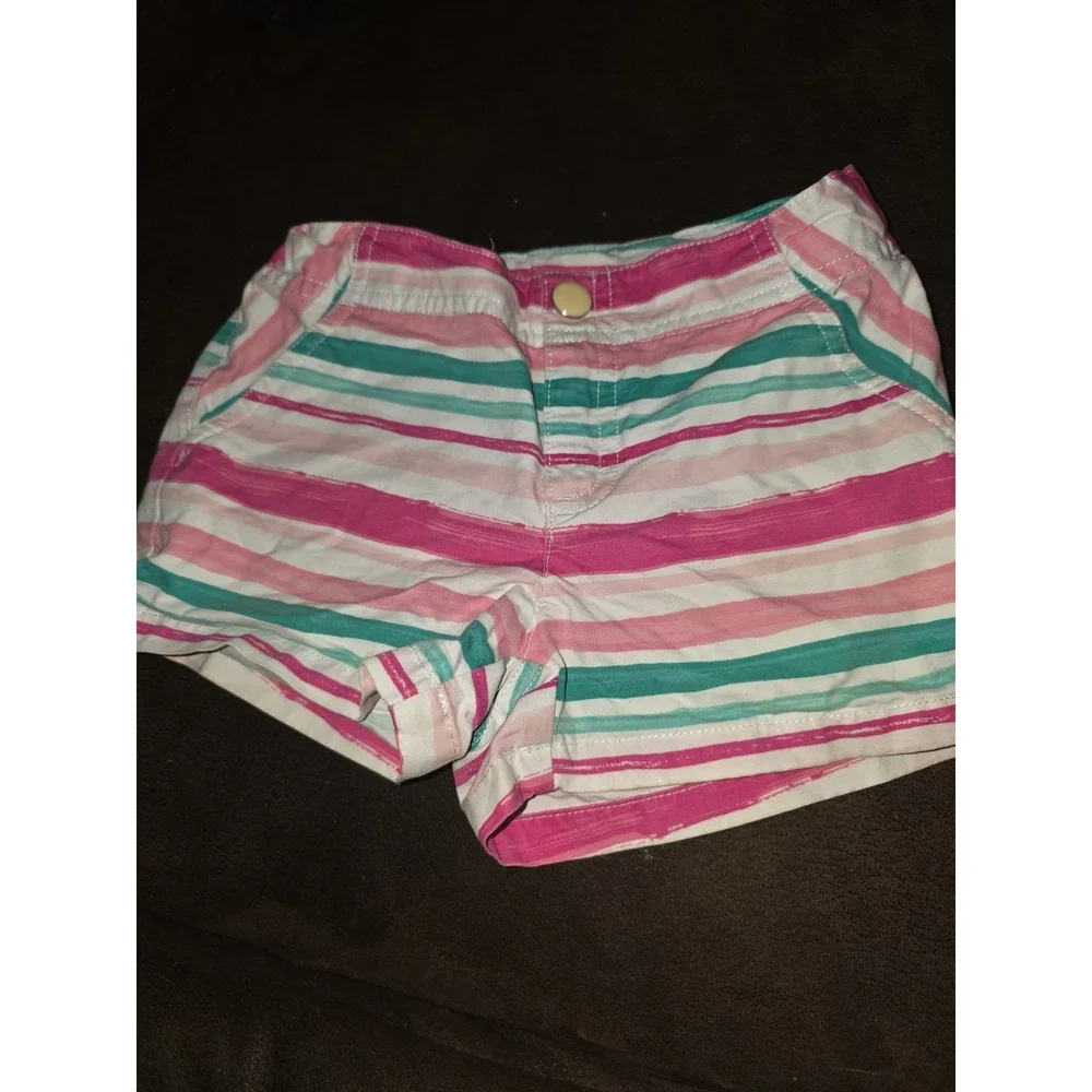 Gymboree island hopper pink‎ butterfly top and shorts size 6
